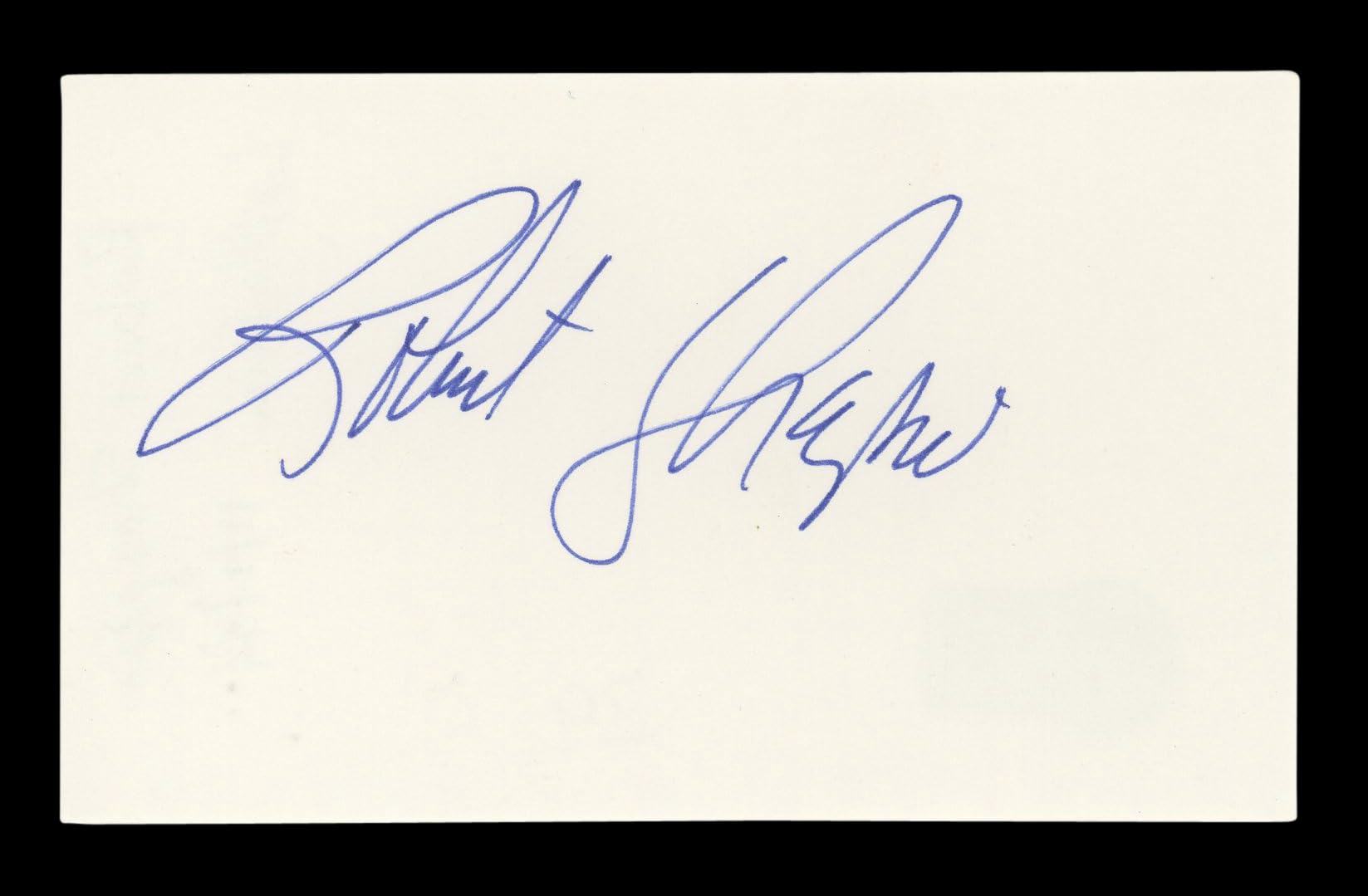 Robert Shapiro Authentic Signed 3x5 Index Card Autographed BAS #BL96605