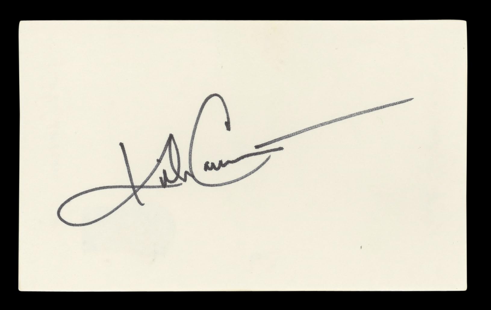 Kirk Cameron Growing Pains Authentic Signed 3x5 Index Card BAS #BL96424