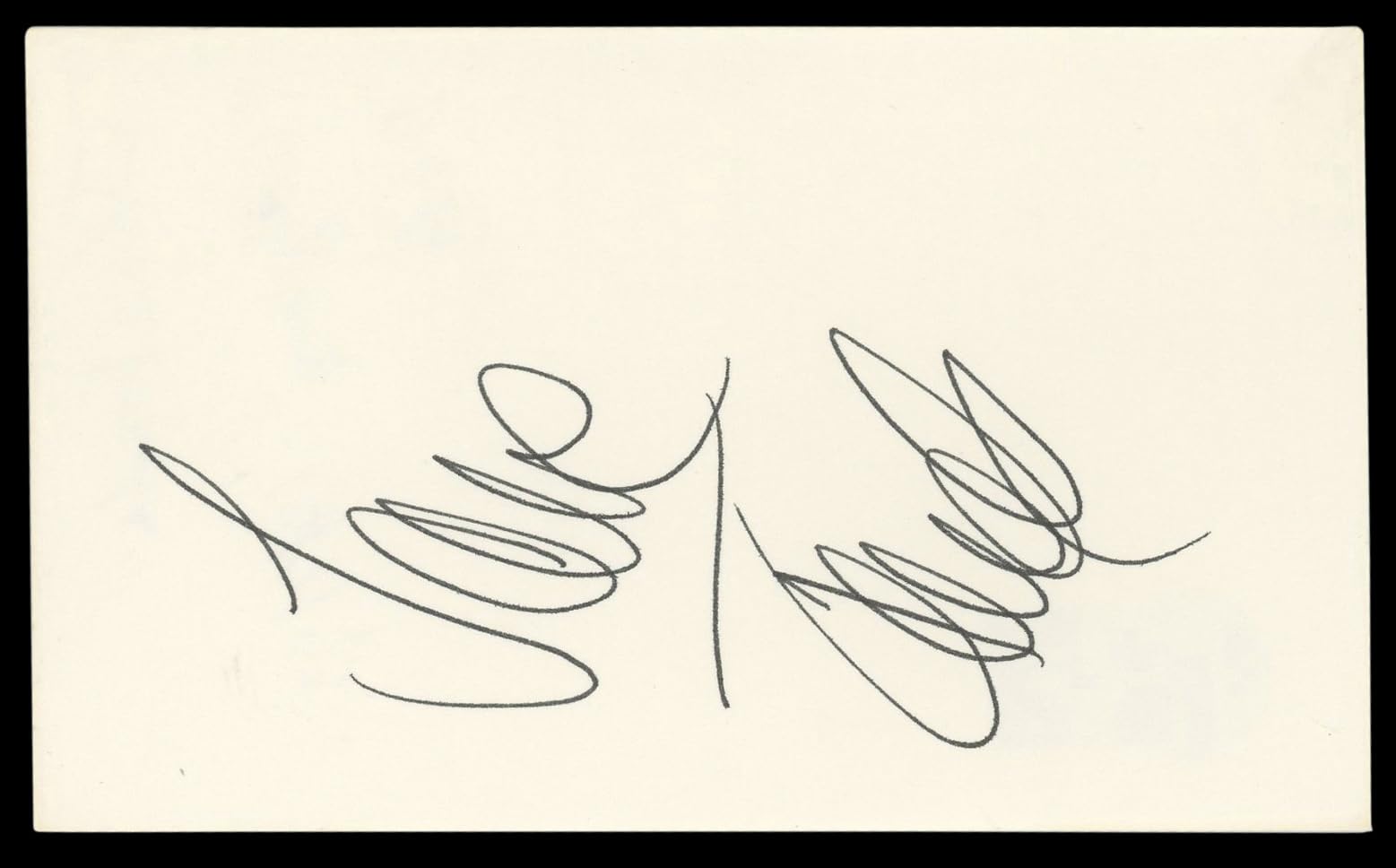 Jane Fonda Klute Authentic Signed 3x5 Index Card Autographed BAS #BM56951