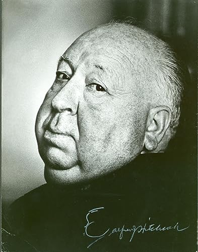 Alfred Hitchcock Signed B&W 10x13 Photo w/ Self Portrait Sketch BAS #AB76136