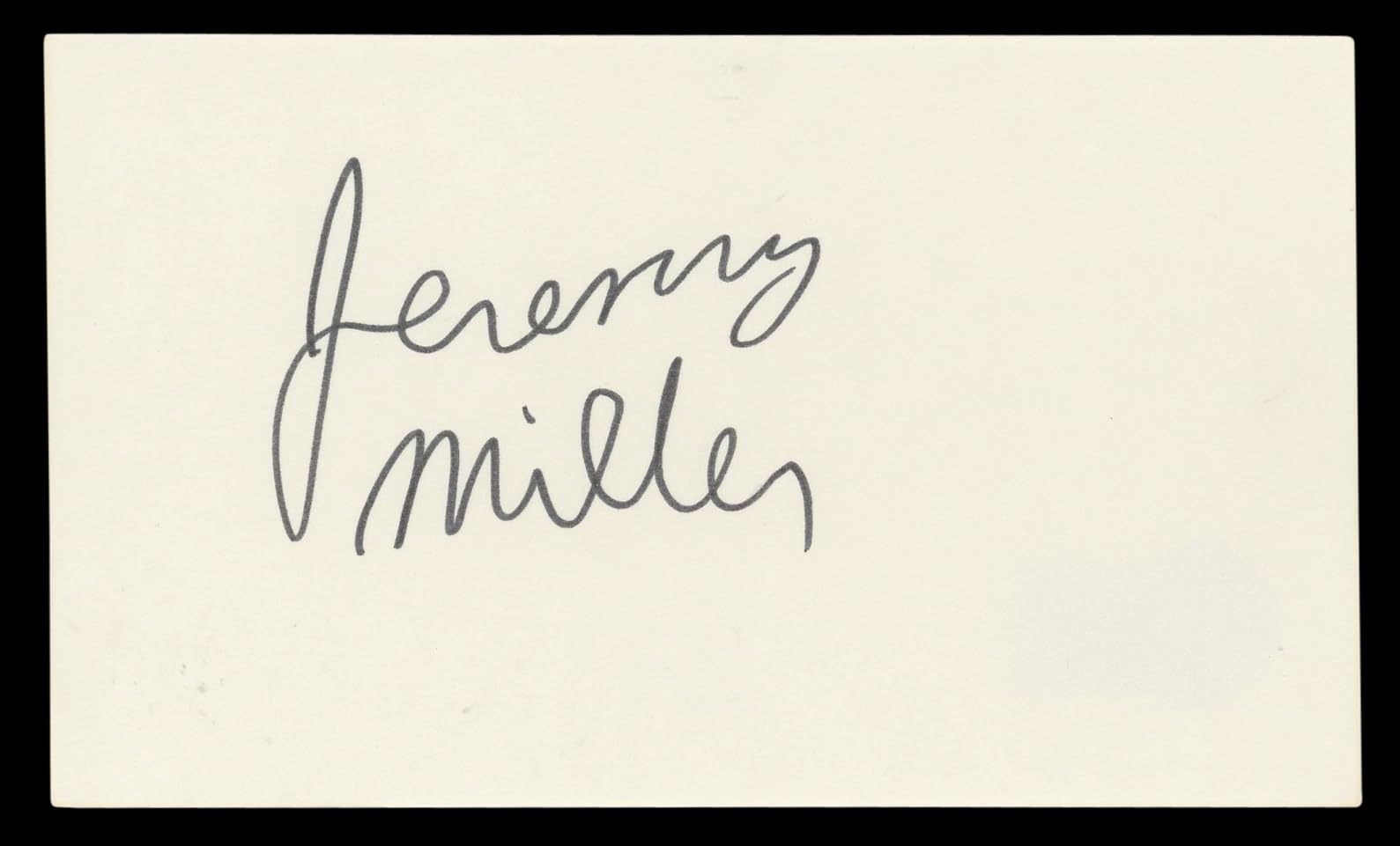 Jeremy Miller Growing Pains Authentic Signed 3x5 Index Card BAS #BL98453