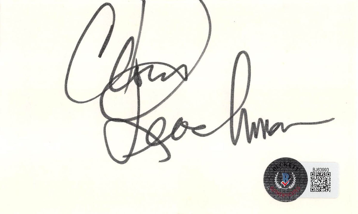 Cloris Leachman The Mary Tyler Moore Show Signed 3x5 Index Card BAS #BJ63993