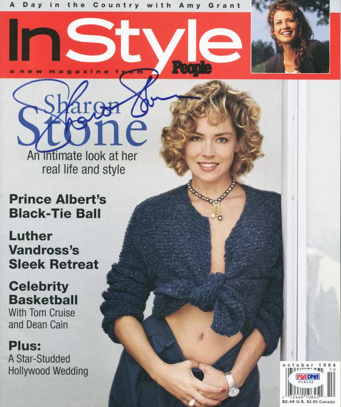 Sharon Stone Authentic Signed 1994 In Style Magazine Autographed PSA/DNA #V16102