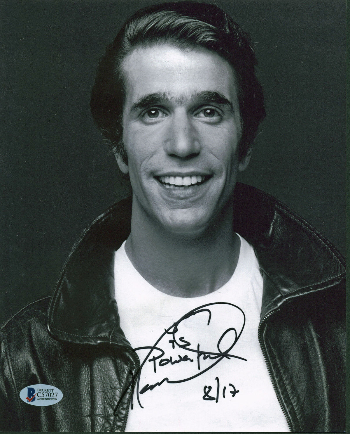 Henry Winkler Happy Days Authentic Signed 8x10 Photo Autographed BAS #C57027