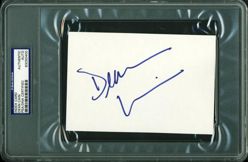 Dean Cain Authentic Signed 4X6 Index Card Autographed PSA/DNA Slabbed
