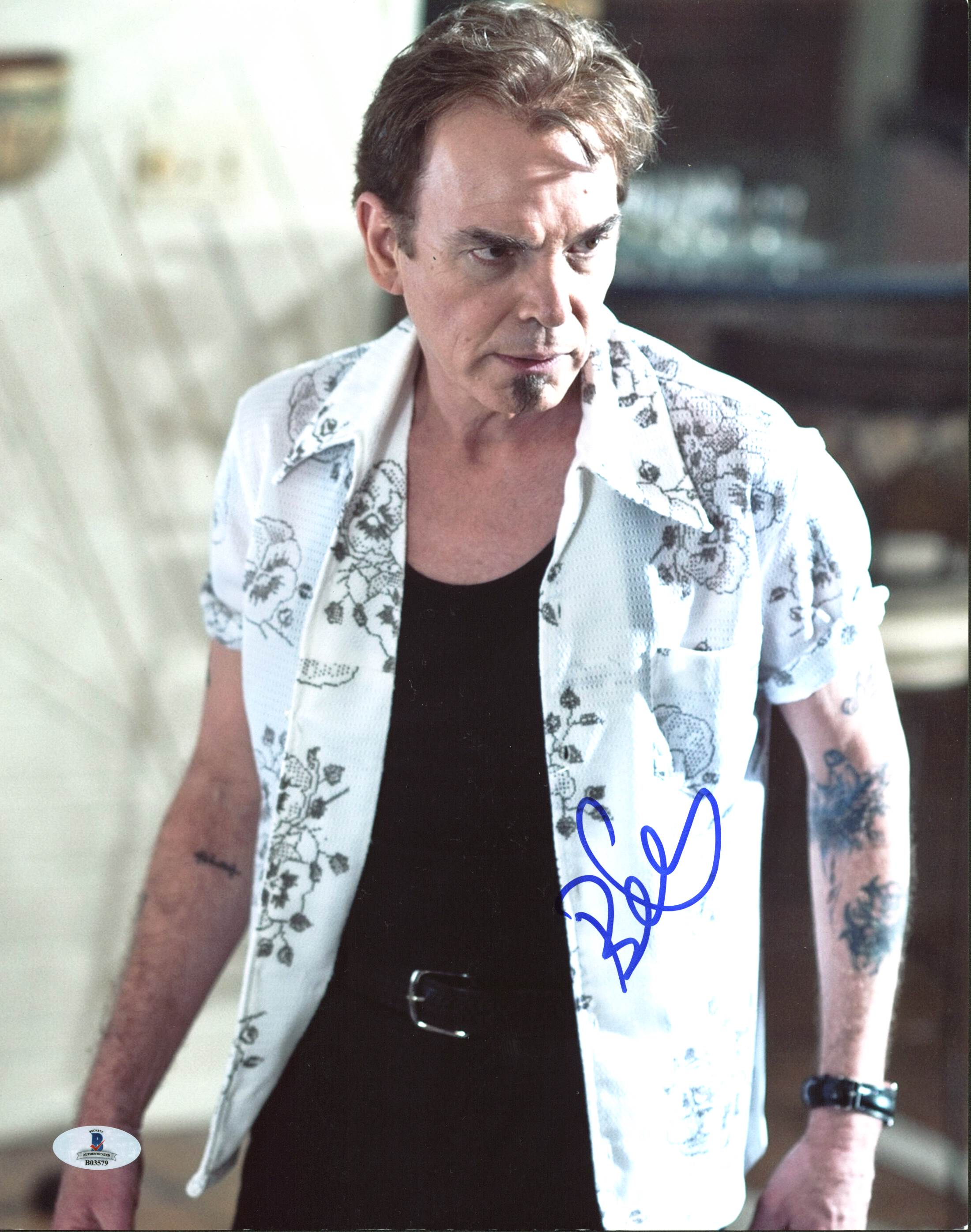 Billy Bob Thornton The Baytown Outlaws Authentic Signed 11X14 Photo BAS #B03579
