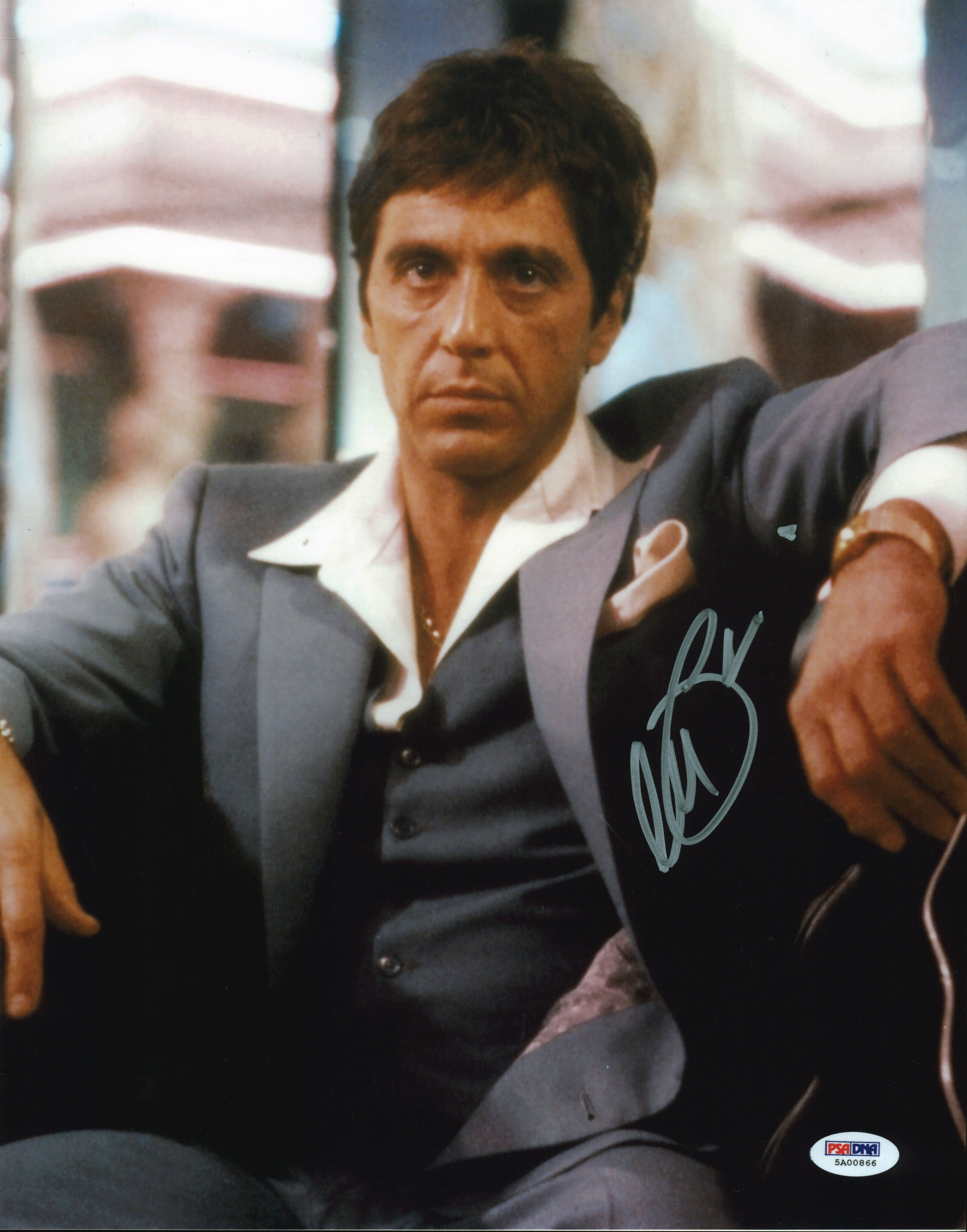 Al Pacino Scarface Authentic Signed 11x14 Photo Auto Graded 10! PSA Itp #5A00866