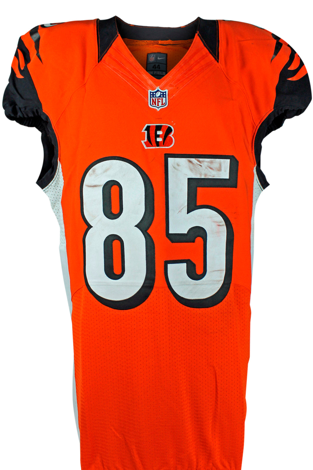 Bengals Tyler Eifert Game Used NFL Nike Road Jersey 11/16/15 Texans Photo Match
