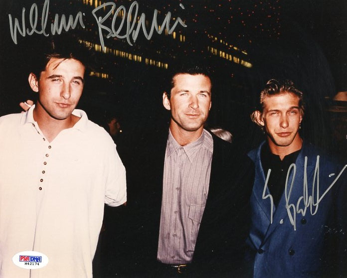 William & Stephen Baldwin Signed Authentic 8X10 Photo Autograph PSA/DNA #M42174
