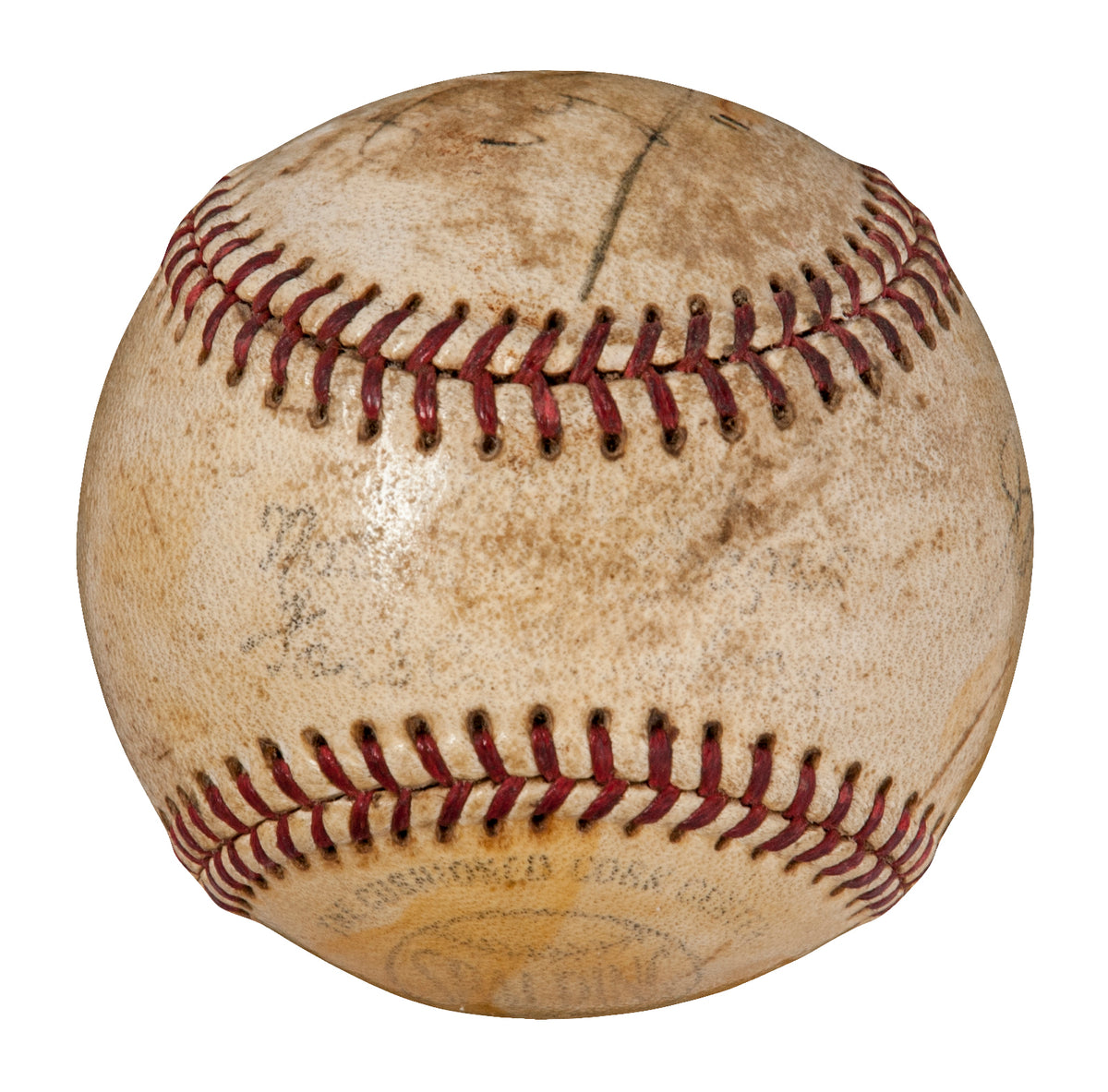 Tigers Ty Cobb Authentic Signed Ford Frick 1947-51 Baseball JSA #X75292