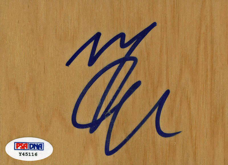 Heat Mario Chalmers Authentic Signed 3.5x5 Floorboard PSA/DNA #Y45116