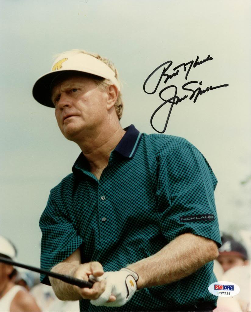 Jack Nicklaus Golf Signed Authentic 8X10 Photo Autographed PSA/DNA #H37228