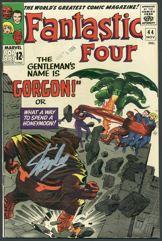 Stan Lee Authentic Signed The Fantastic Four #44 Comic Book Gorgon PSA #6A20922