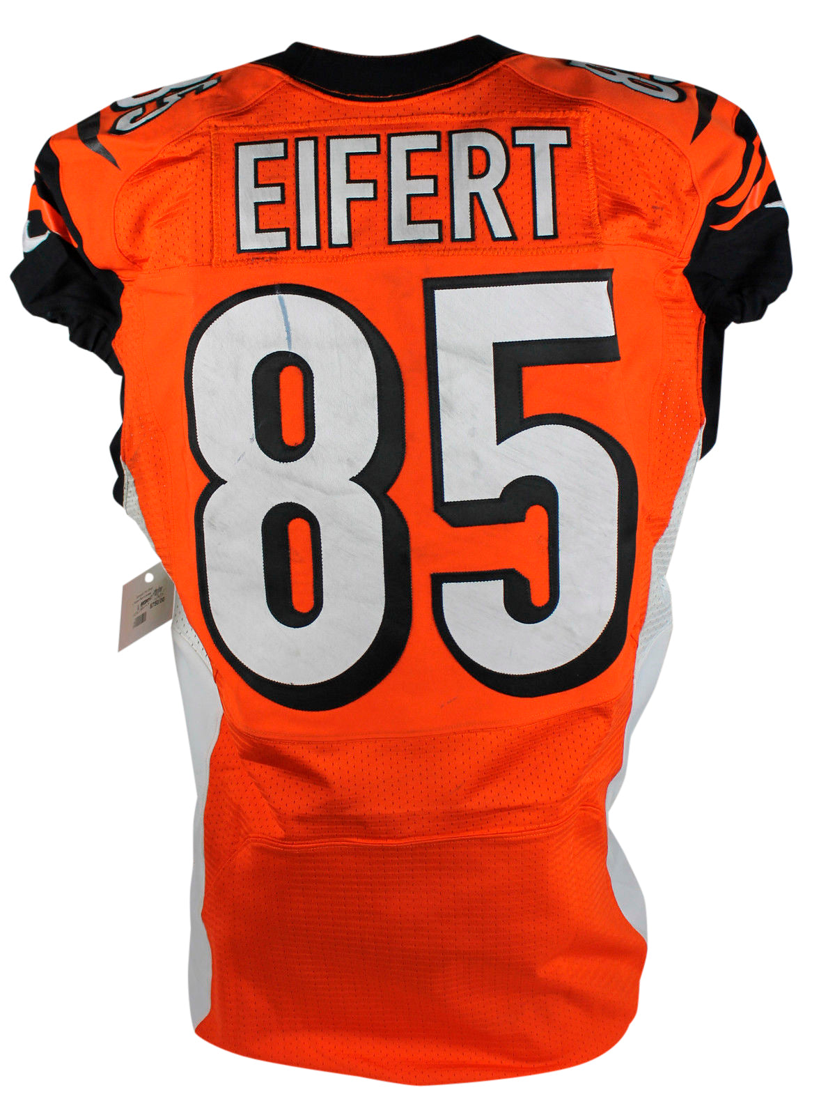 Bengals Tyler Eifert Game Used NFL Nike Road Jersey 11/16/15 Texans Photo Match