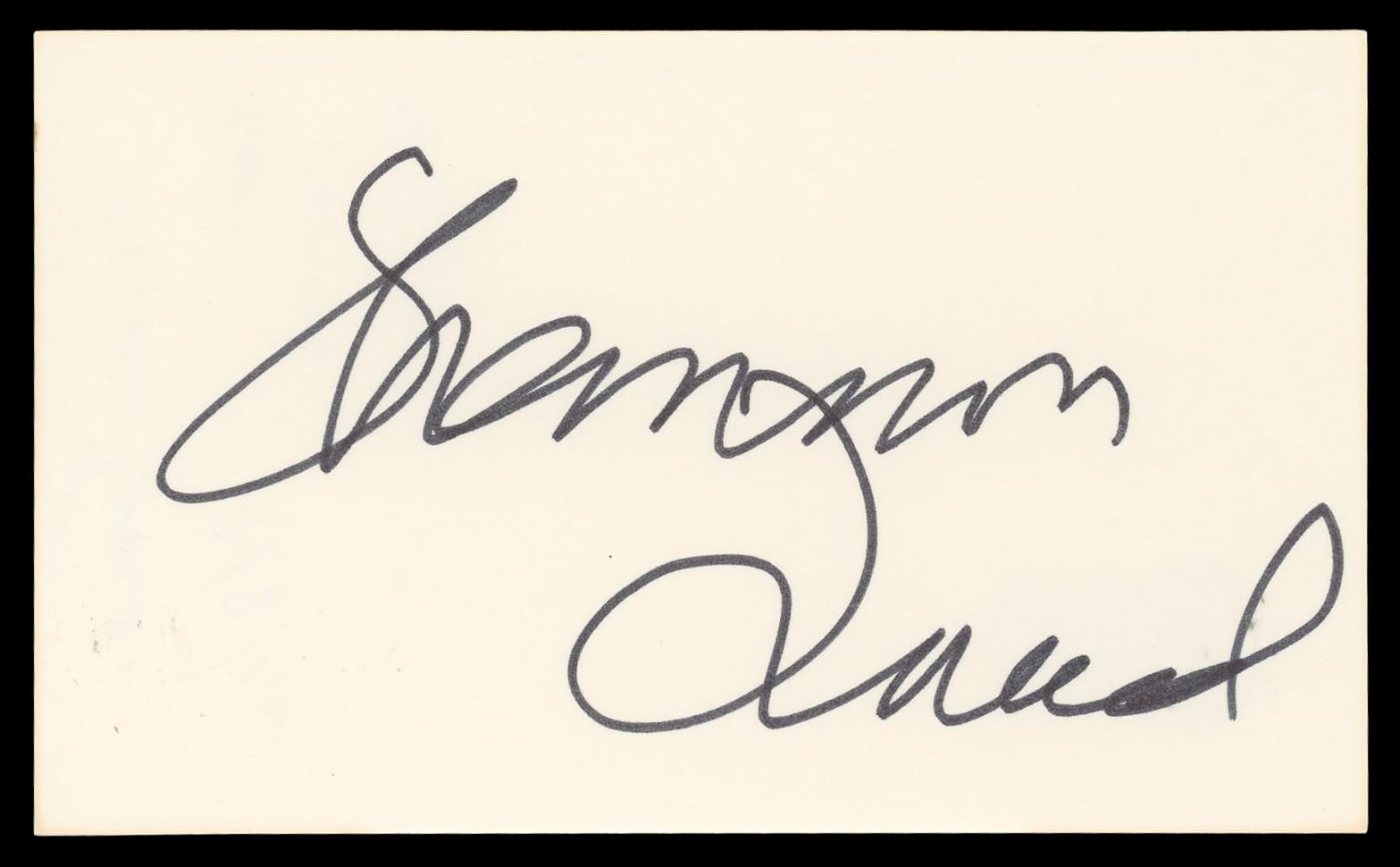 Shannon Tweed Electra Authentic Signed 3x5 Index Card Autographed BAS #BN06475