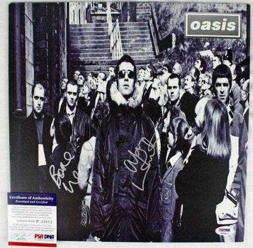 Alan White & Bonehead Arthurs Oasis Signed Album Cover PSA/DNA #P35813