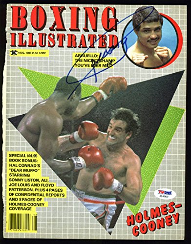 Alexis Arguello Authentic Signed Boxing Illustrated Magazine Cover PSA #AB40860