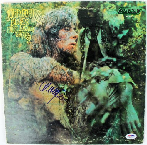 John Mayall Blues From Laurel Canyon Signed Album Cover W/ Vinyl PSA/DNA #S80785