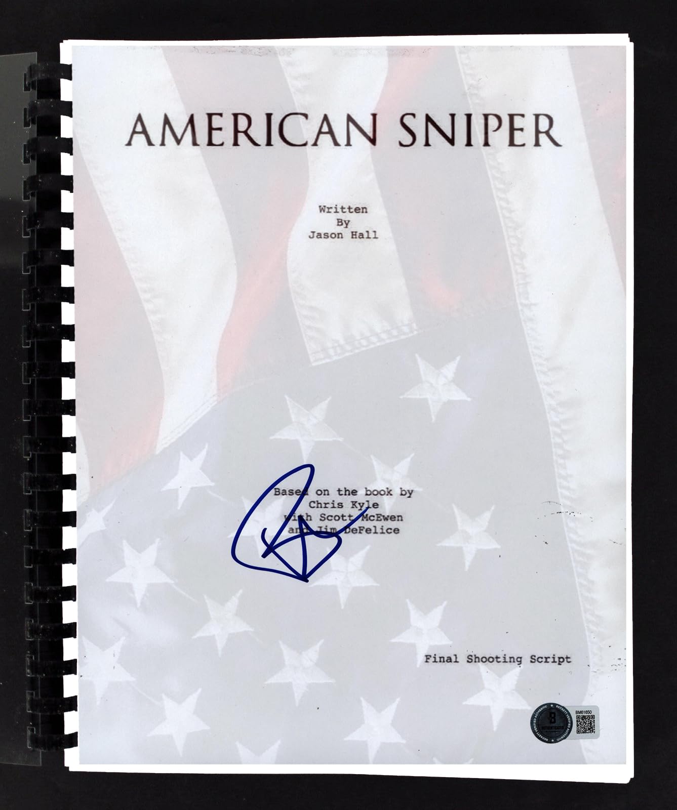 Bradley Cooper American Sniper Authentic Signed Movie Script BAS #BM61650