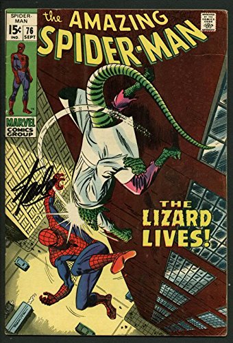 Stan Lee Signed Amazing Spider-Man #76 Comic Book The Lizard Lives PSA #W18800