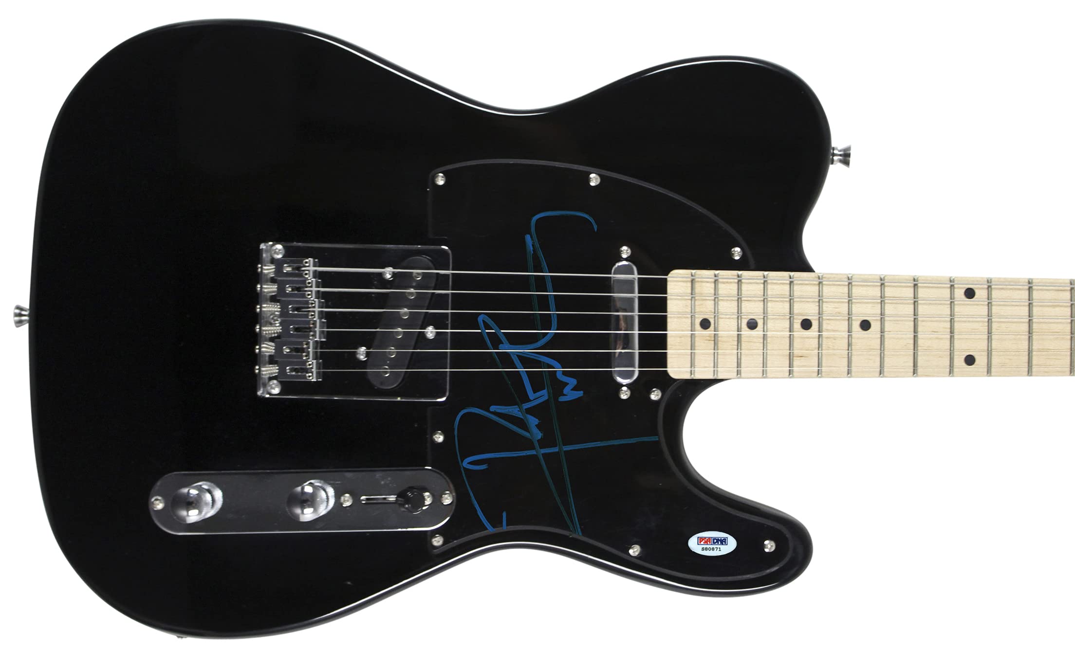 Pete Townshend The Who Authentic Signed Black Electric Guitar PSA/DNA #S80871