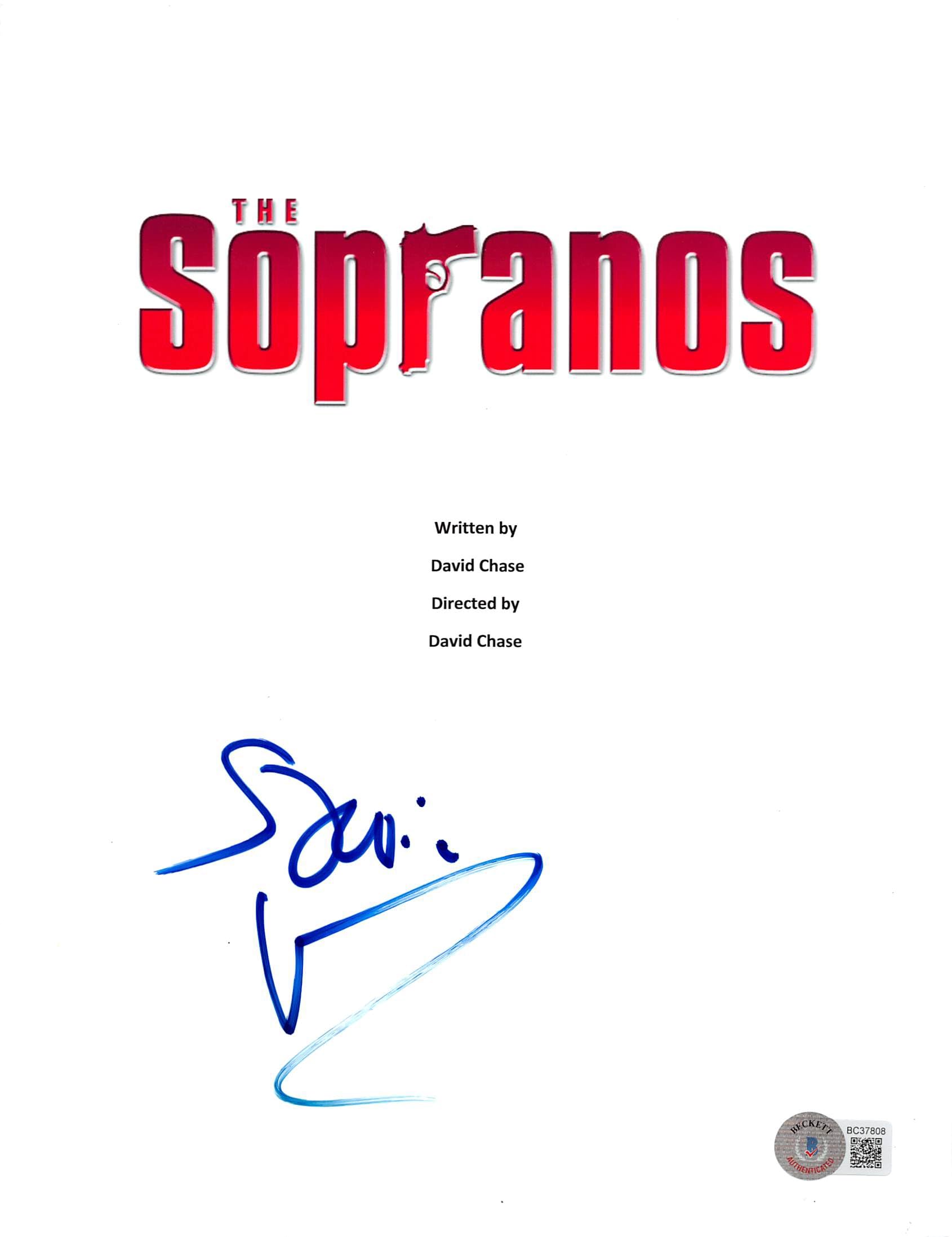 Steven Van Zandt The Sopranos Authentic Signed 8.5x11 Script Cover BAS #BC37808