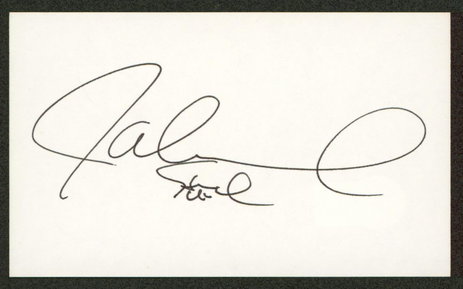 Jaleel White Family Matters Authentic Signed 3x5 Index Card BAS #BN06336