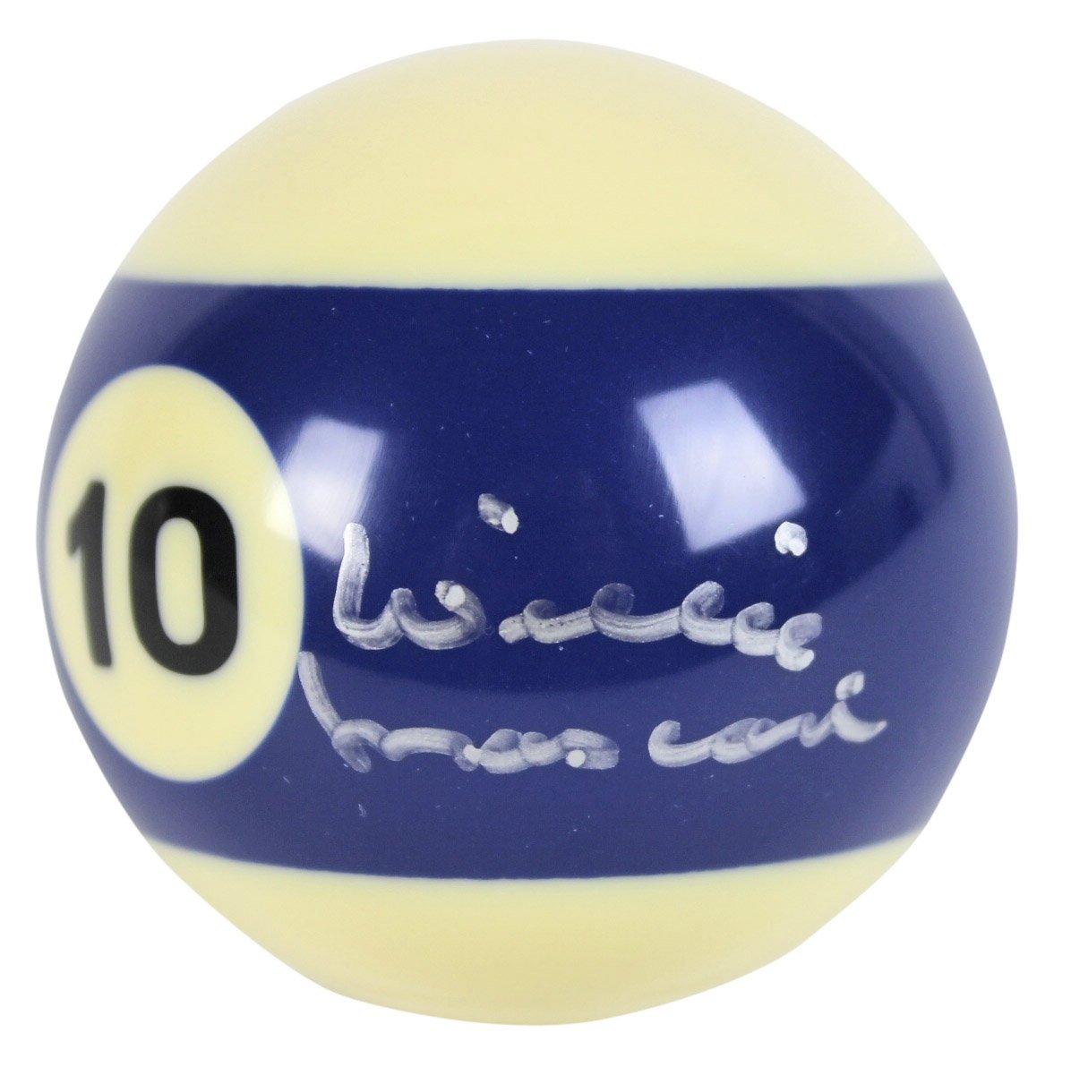 Willie Mosconi Authentic Signed #10 Billiards Pool Ball PSA/DNA #Y43993