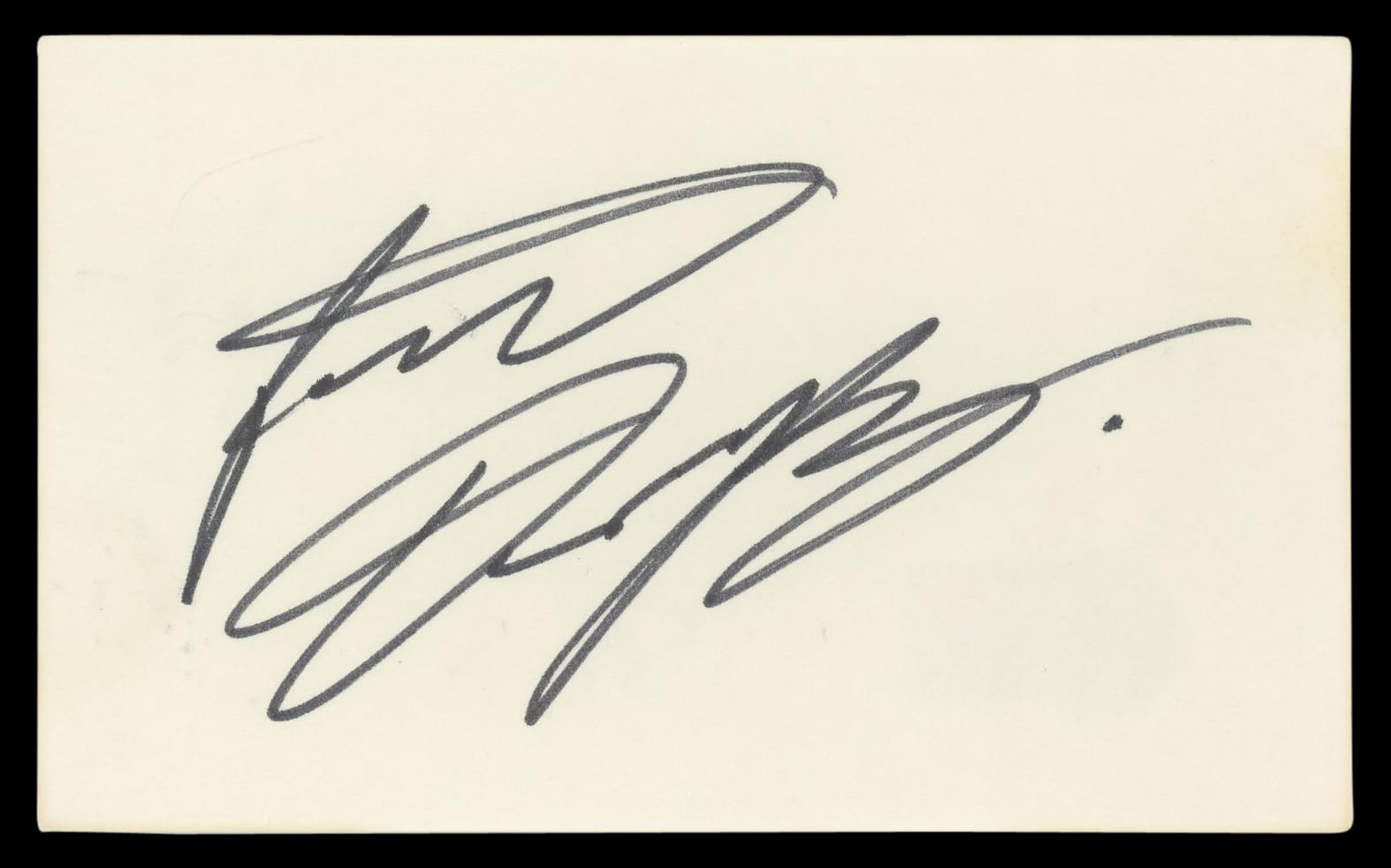 Patrick Dempsey Grey's Anatomy Authentic Signed 3x5 Index Card BAS #BL98505