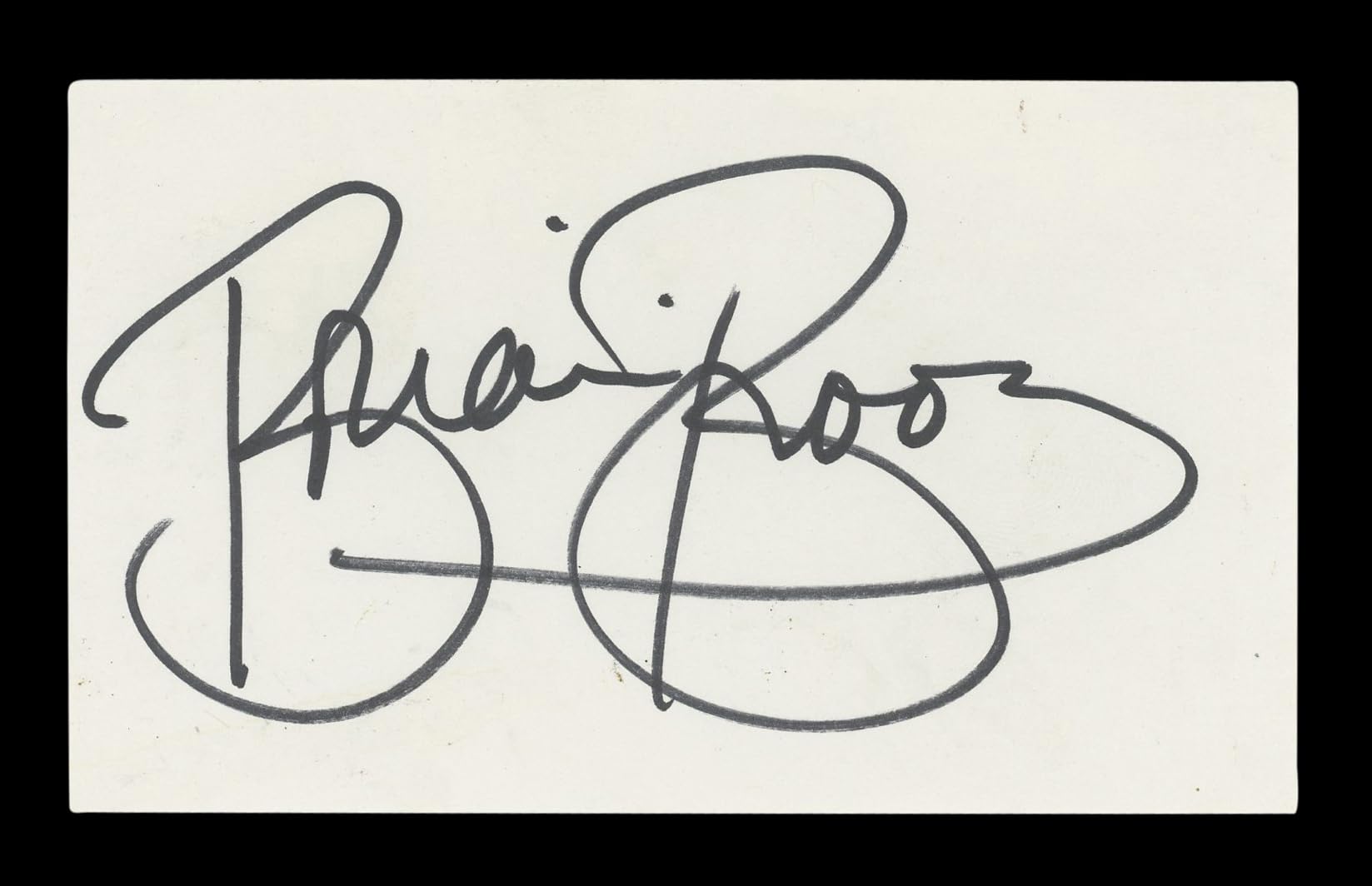 Brian Bloom The A-Team Authentic Signed 3x5 Index Card Autographed BAS #BM57024