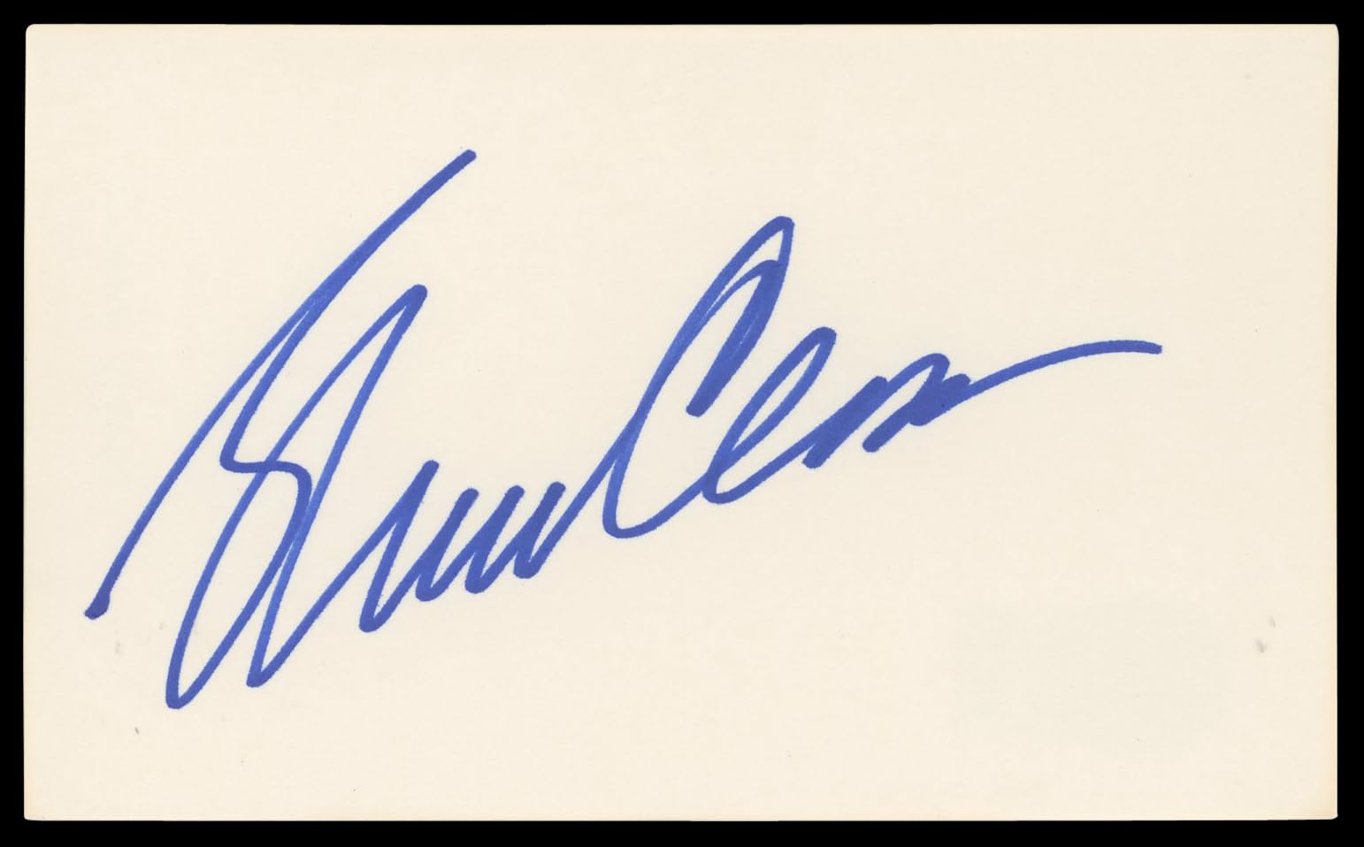 Glenn Close Fatal Attraction Authentic Signed 3x5 Index Card BAS #BN06387