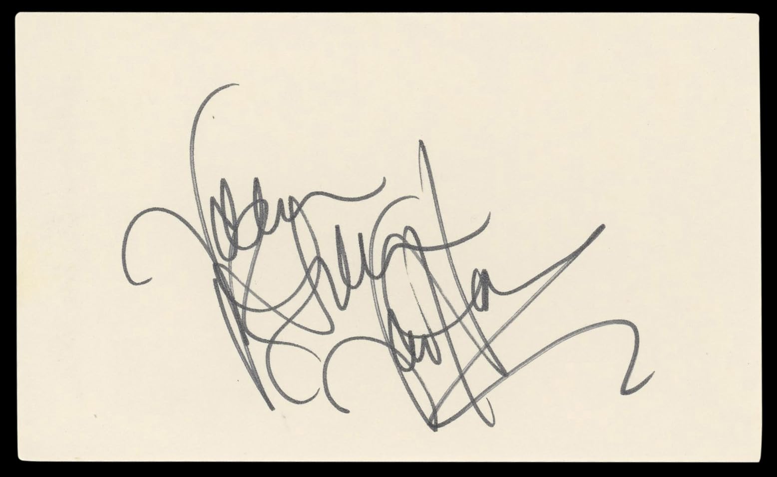 Valerie Bertinelli One Day at a Time Signed 3x5 Index Card BAS #BM57073