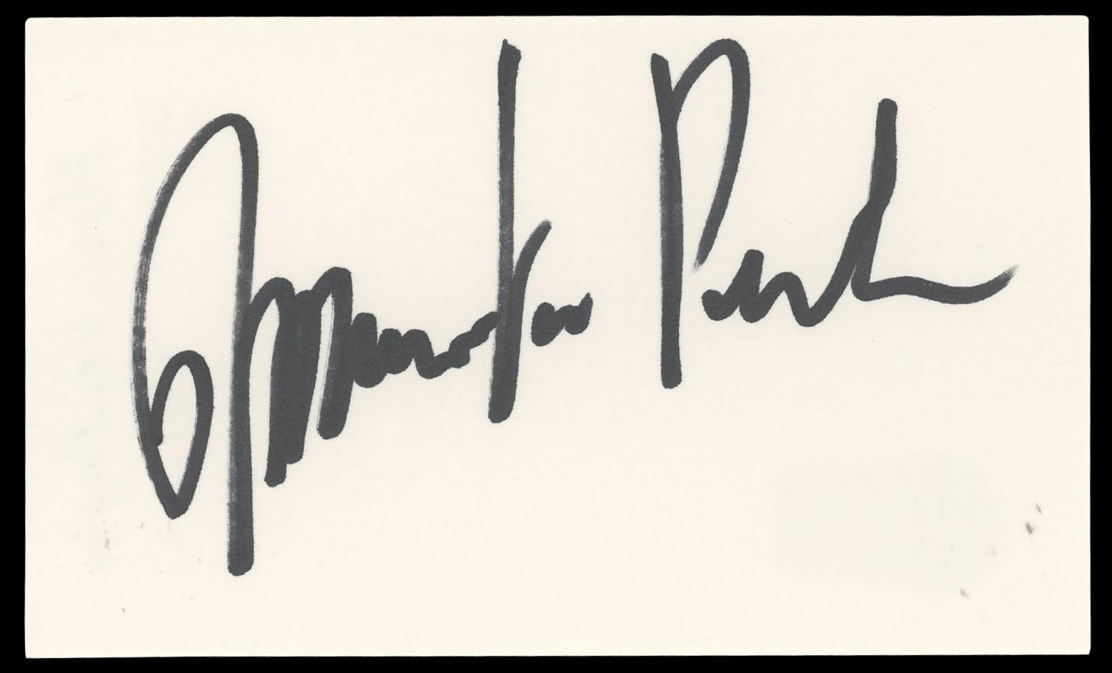 Mario Van Peebles New Jack City Authentic Signed 3x5 Index Card BAS #BN06497