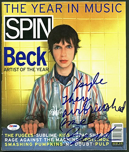Beck Authentic Signed 1997 Spin Magazine Autographed PSA/DNA #Z92234