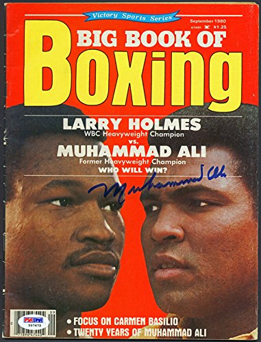 Muhammad Ali Authentic Signed 1980 Big Book of Boxing Magazine PSA/DNA #Y07675