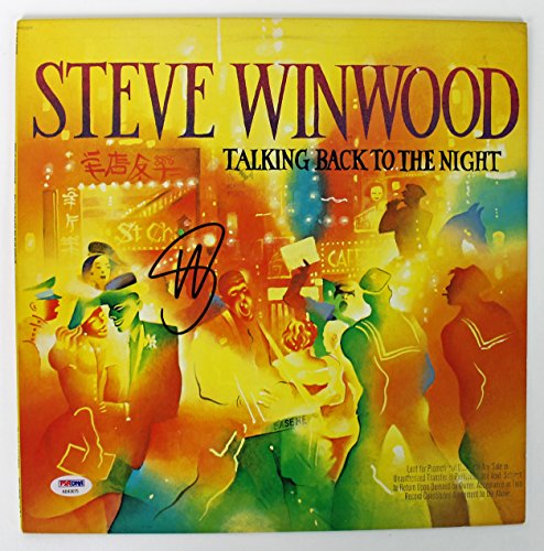 Steve Winwood Signed Talking Back To The Night Album Cover PSA/DNA #AB43075