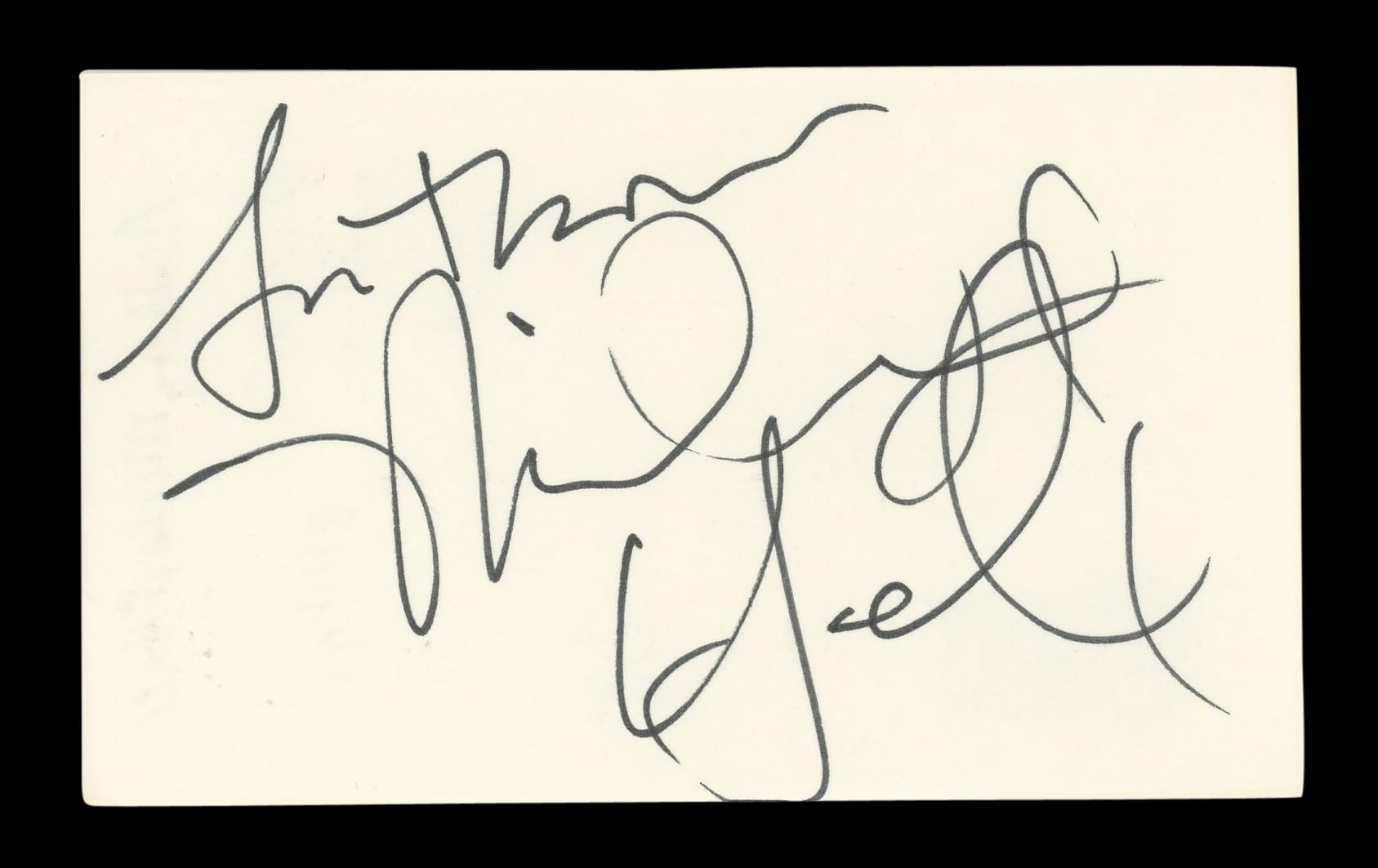Anthony Michael Hall The Breakfast Club Signed 3x5 Index Card BAS #BL96675