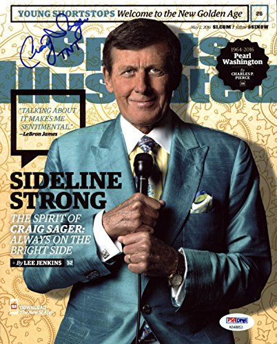 Craig Sager "TNT" Sideline Reporter Authentic Signed 8X10 Photo PSA/DNA #AB48853