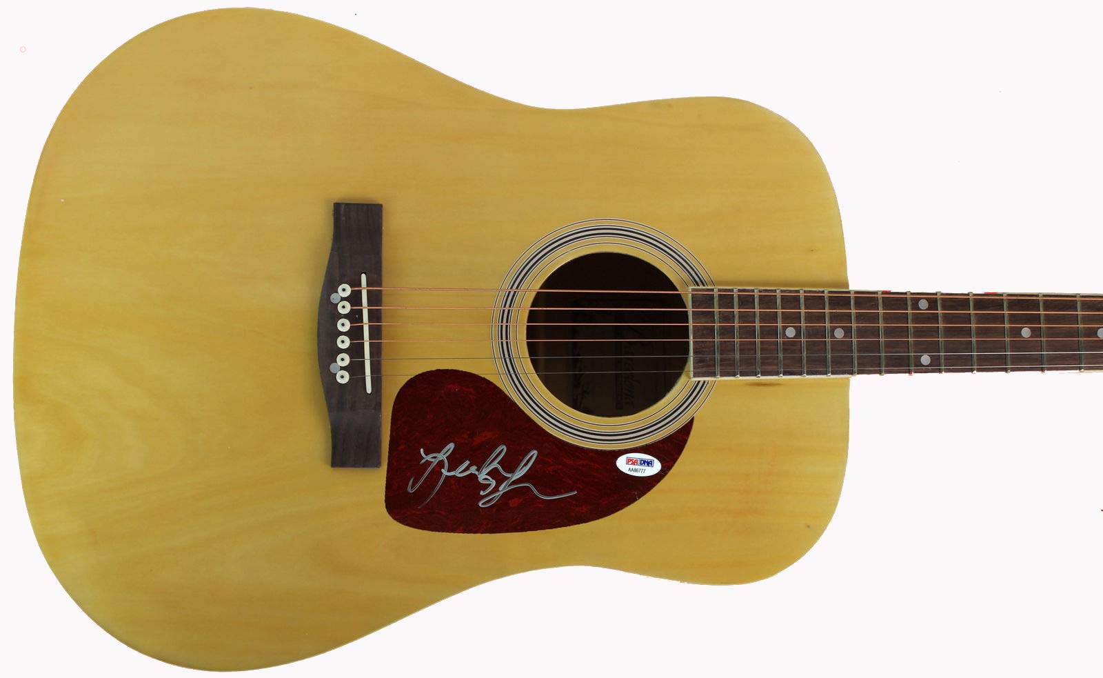 Leah Turner Authentic Signed Acoustic Guitar Autographed PSA/DNA #AA86777