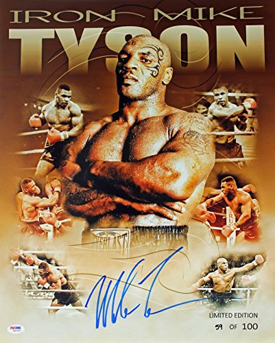 Mike Tyson Signed Authentic 16X20 Ltd Ed. Collage Photo Autographed PSA/DNA ITP