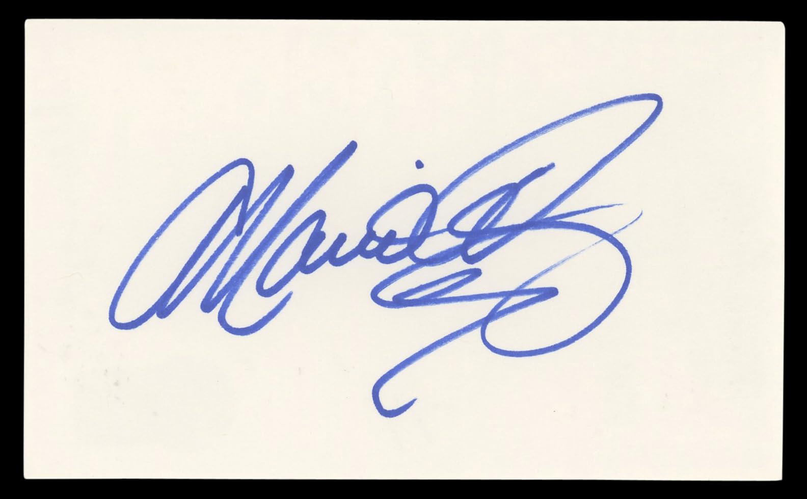 Mario Lopez Saved By The Bell Authentic Signed 3x5 Index Card BAS #BL98558