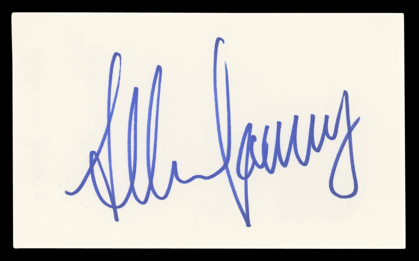 Allison Janney Mom Authentic Signed 3x5 Index Card Autographed BAS #BL96865