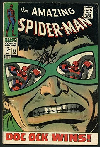 Stan Lee Signed Amazing Spider-Man #55 Comic Book Dr Octopus PSA/DNA #W18626