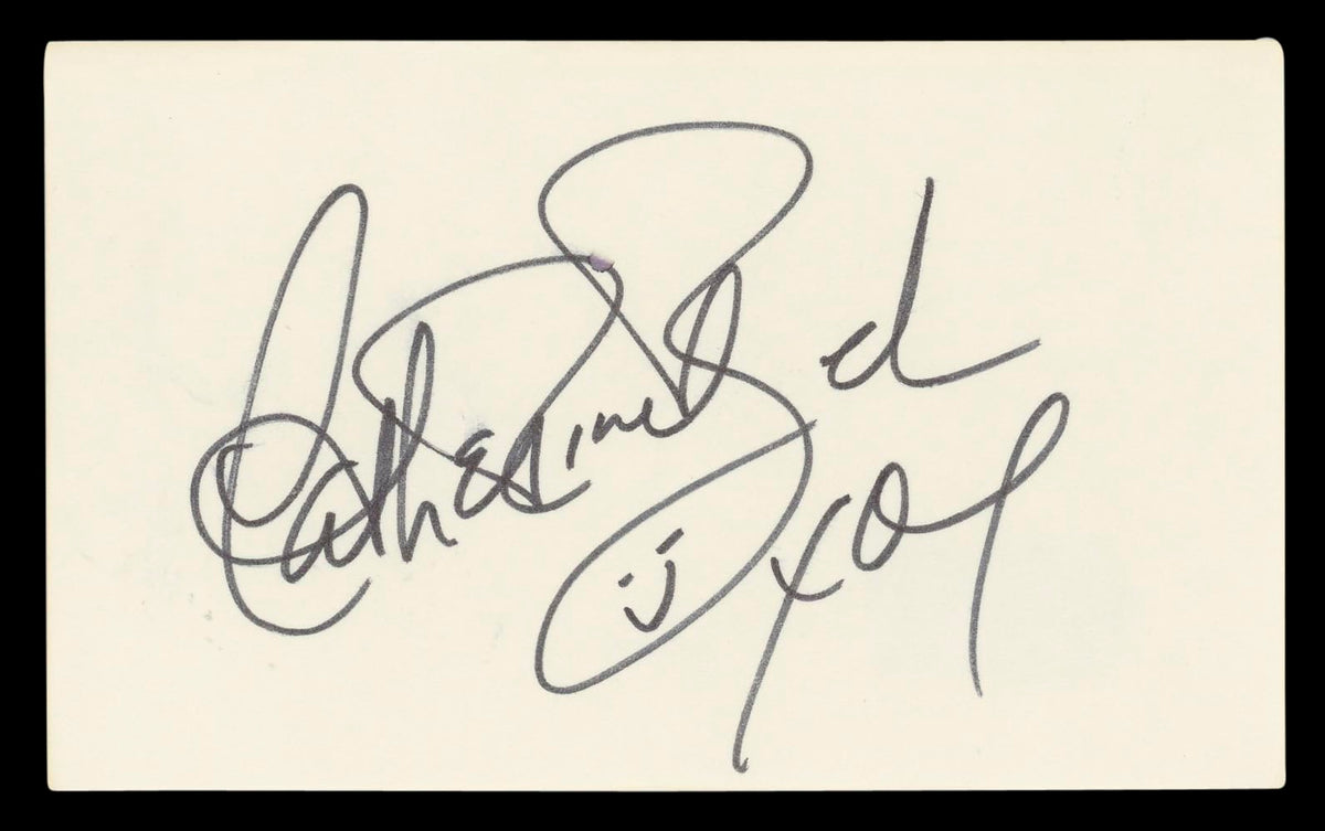 Catherine Bach The Dukes Of Hazzard "XO" Signed 3x5 Index Card BAS #BL96767