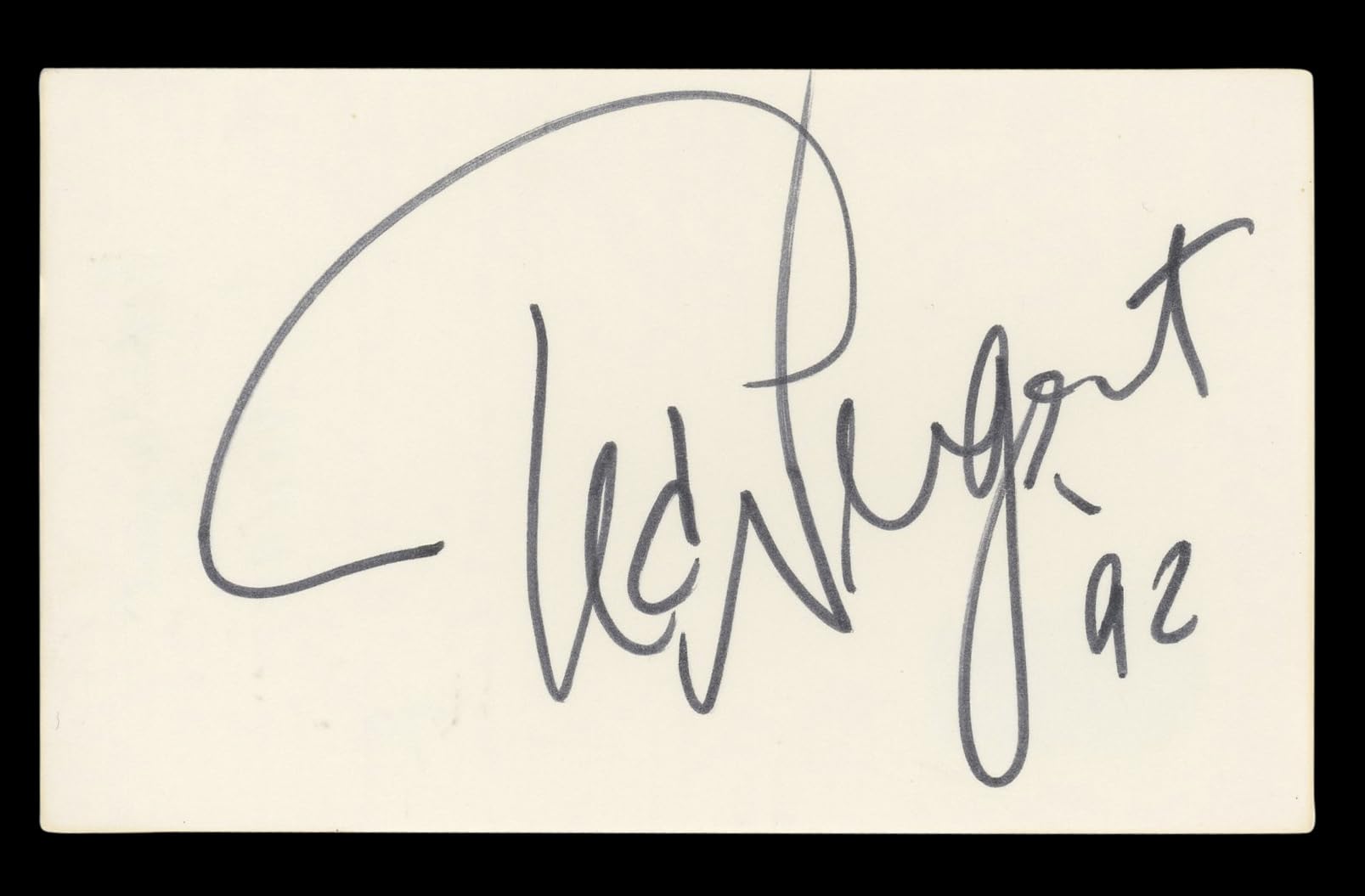 Ted Nugent Musician Authentic Signed 3x5 Index Card Autographed BAS #BL96458