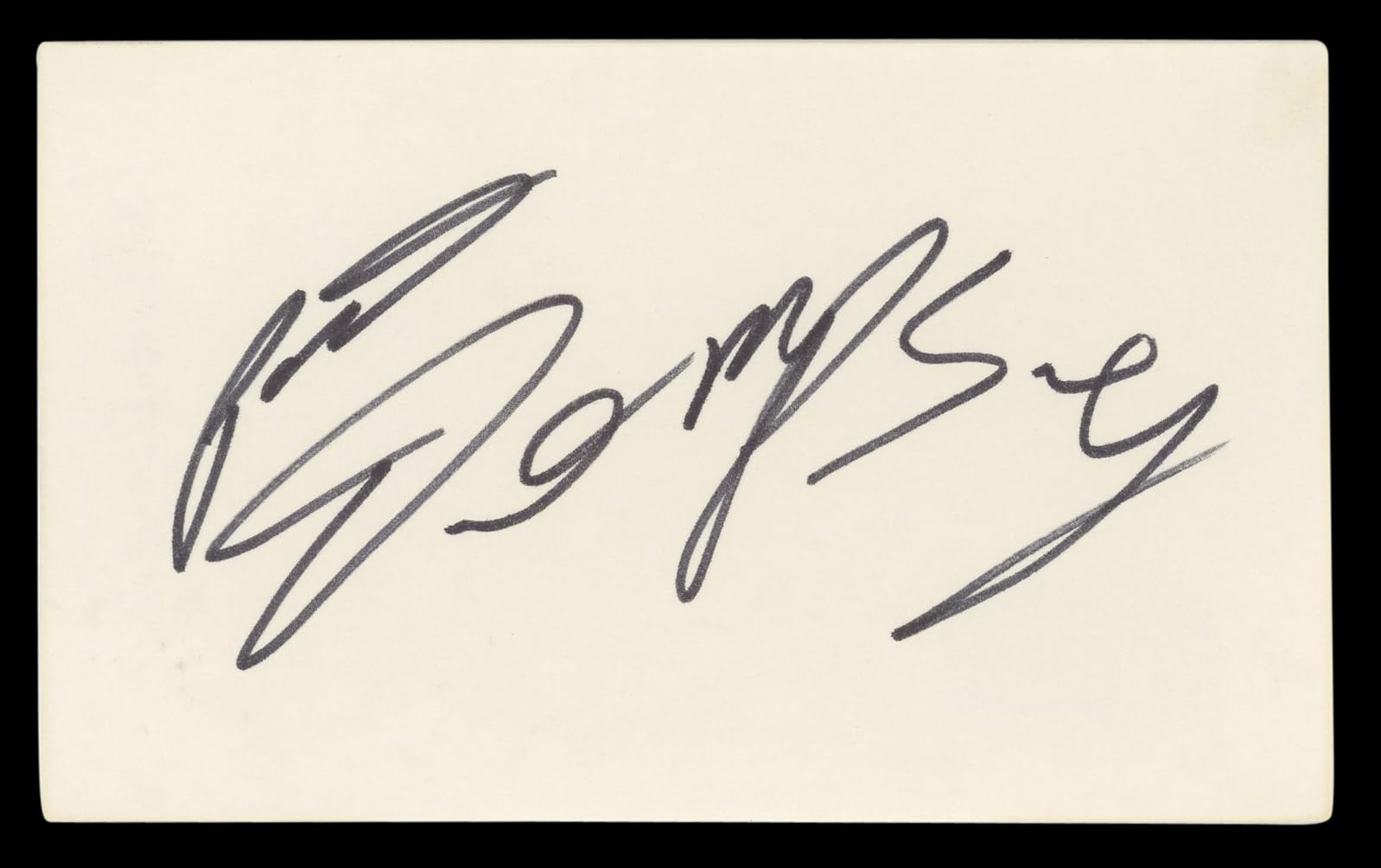 Patrick Dempsey Grey's Anatomy Authentic Signed 3x5 Index Card BAS #BL98498