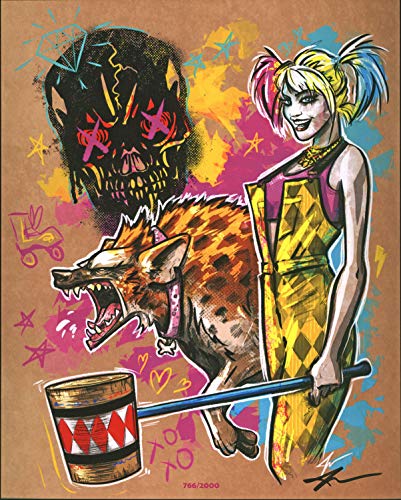 Jake Geiger Batman Signed 8x10 Harley Quinn Fan Art Print LE #766/2000