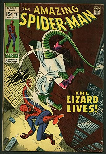 Stan Lee Signed Amazing Spider-Man #76 Comic Book The Lizard Lives PSA #W18803