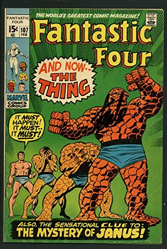 Stan Lee Signed Fantastic Four #107 Comic Book The Thing/Janus PSA/DNA #W18857