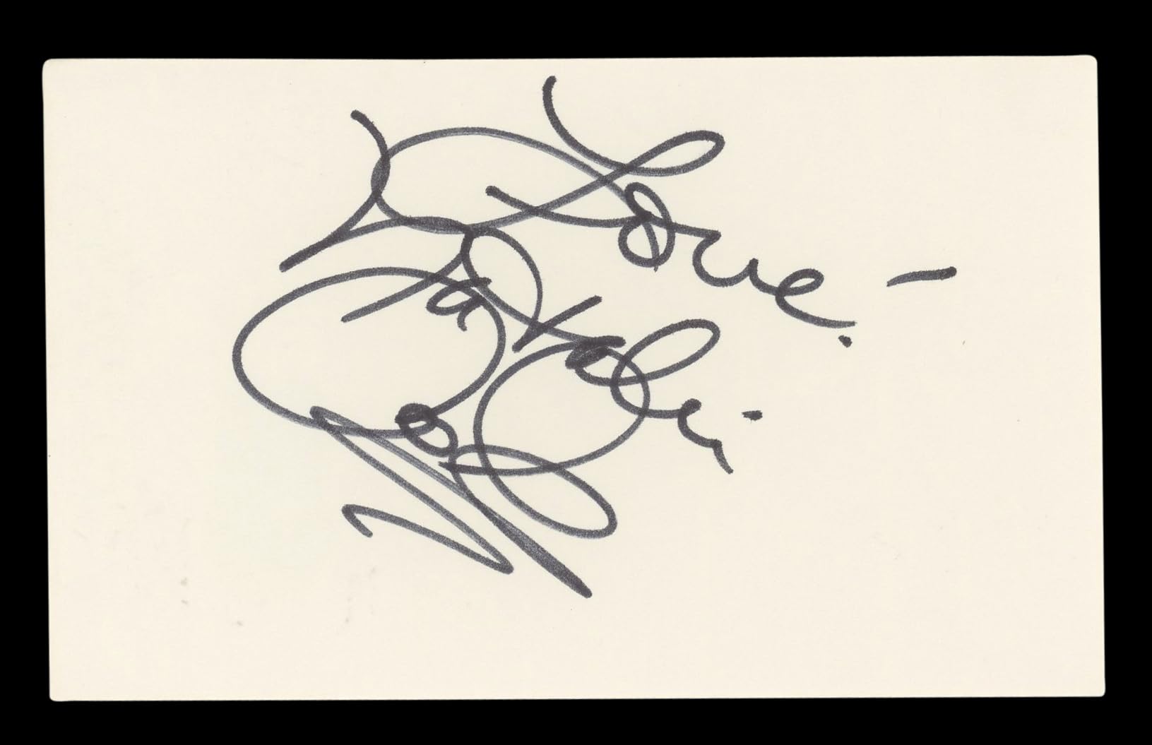 Natalie Cole "Love" Authentic Signed 3x5 Index Card Autographed BAS #BL96708